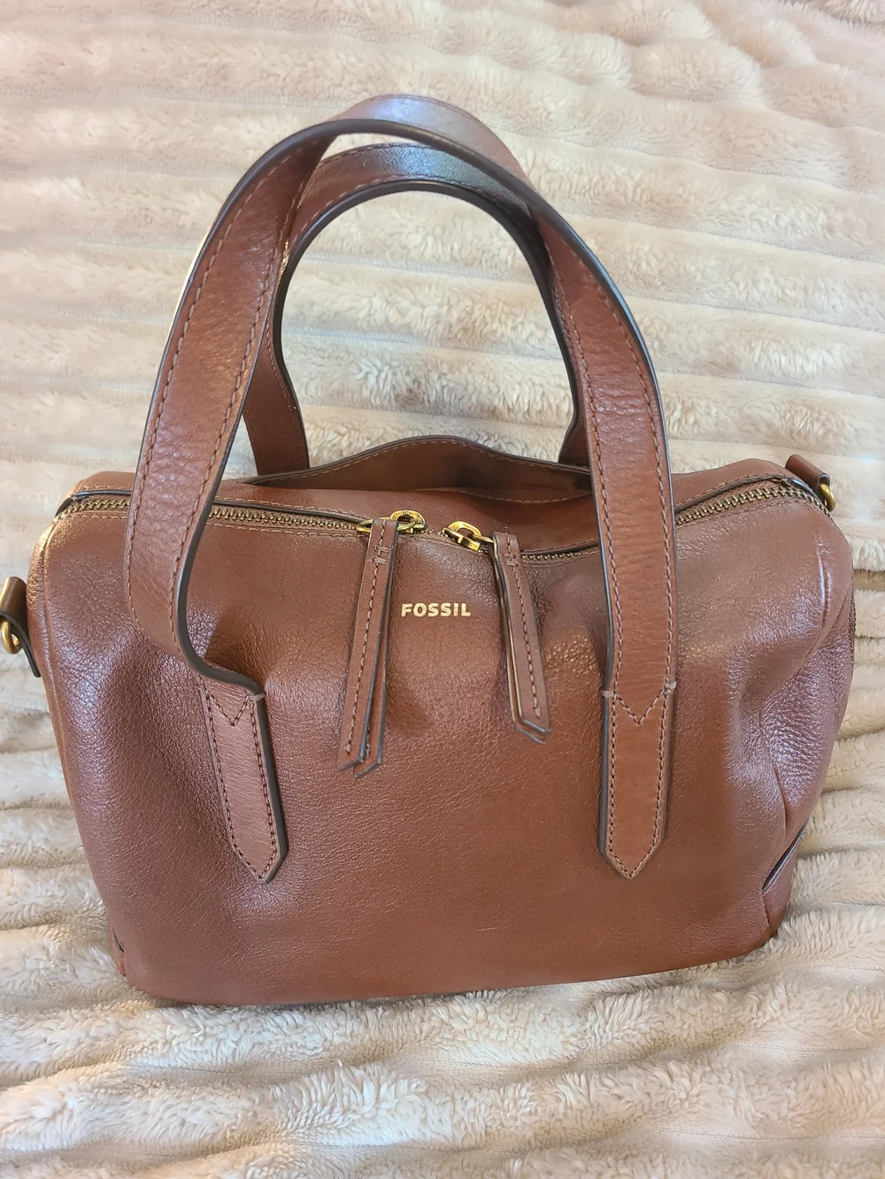 Authentic Fossil Sydney Satchel Bag Genuine Leather